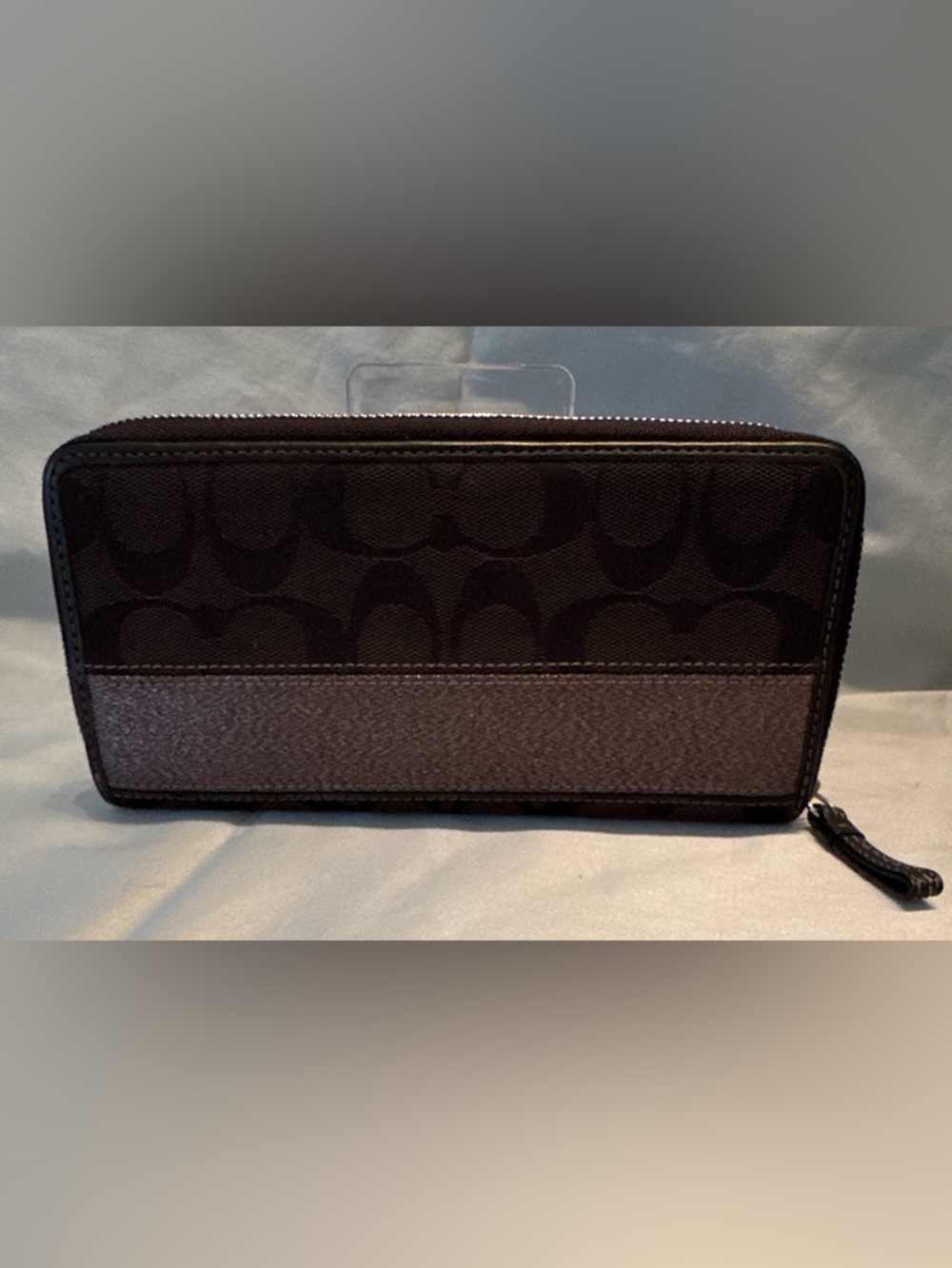 Coach Legacy Vintage Y2K Jacquard Canvas Leather Signature Stripe Wallet - Picture 2 of 11
